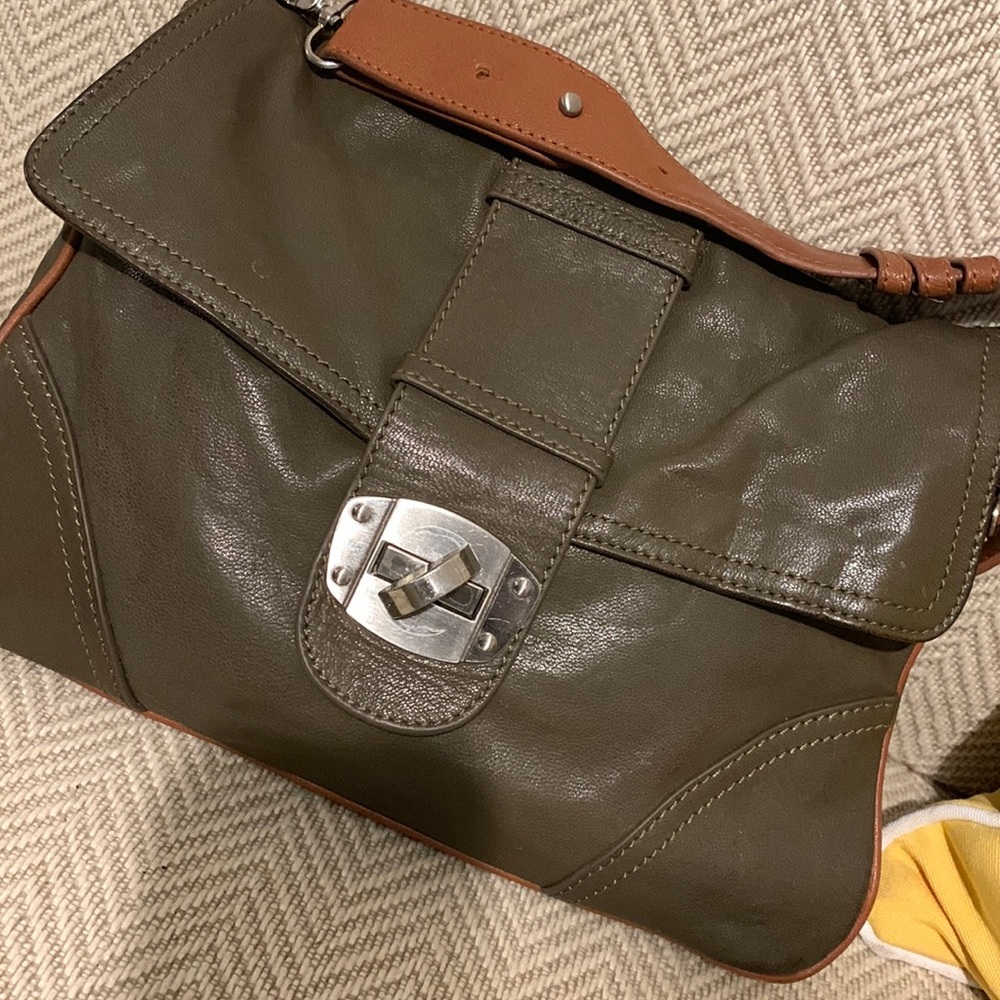 Olive Green Leather Purse